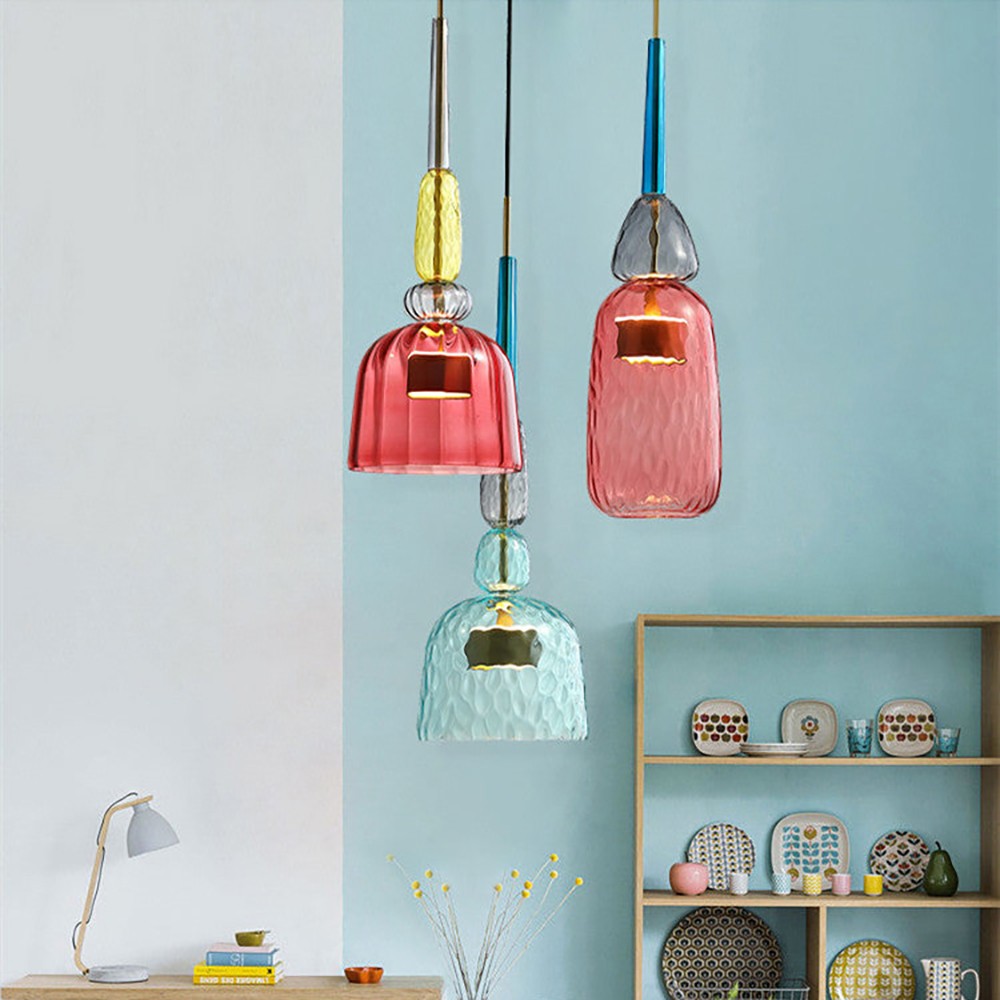 Nordic Colorful Lollipop Glass Pendant Light S97