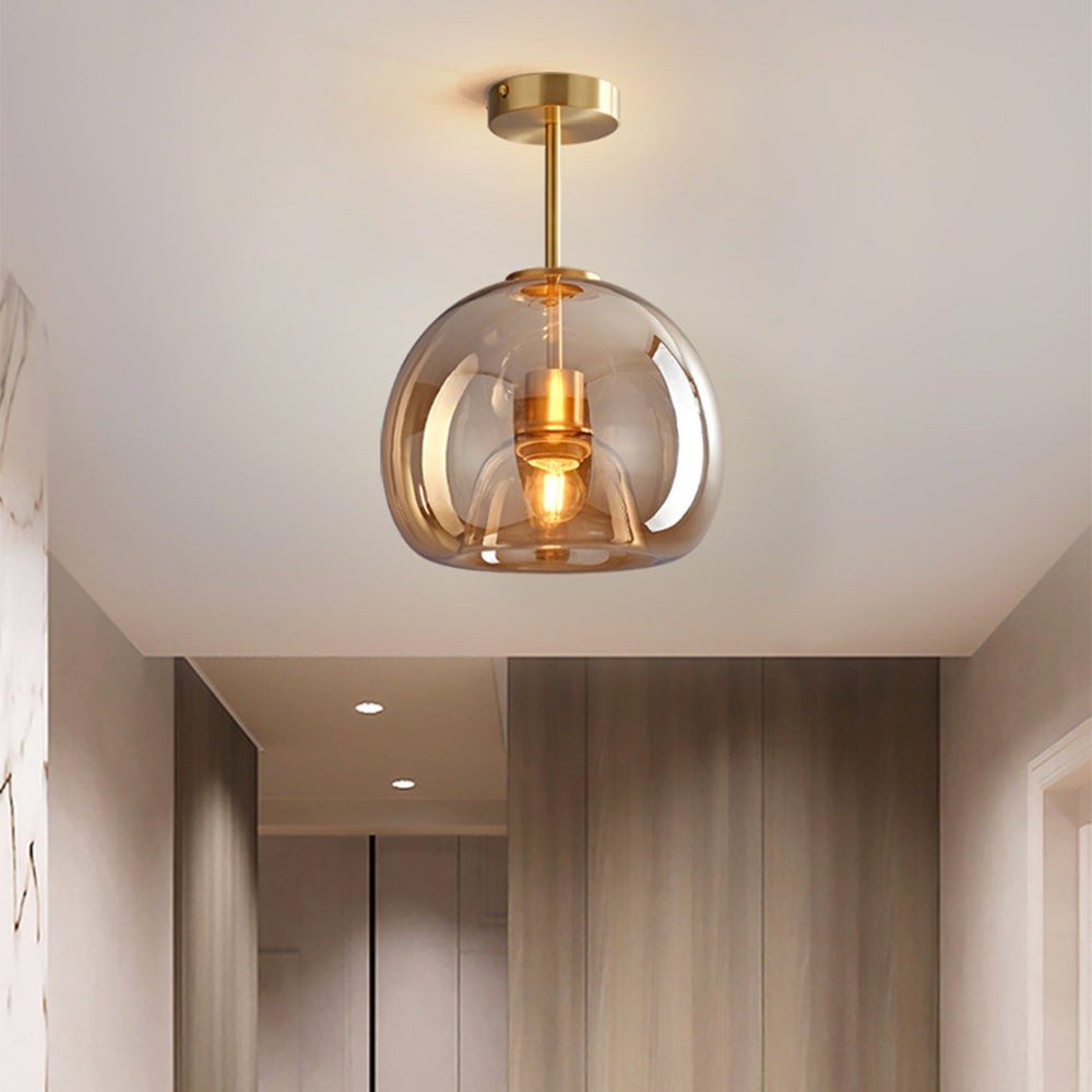 Retro Bubble Concave Glass Ceiling Lamp M104