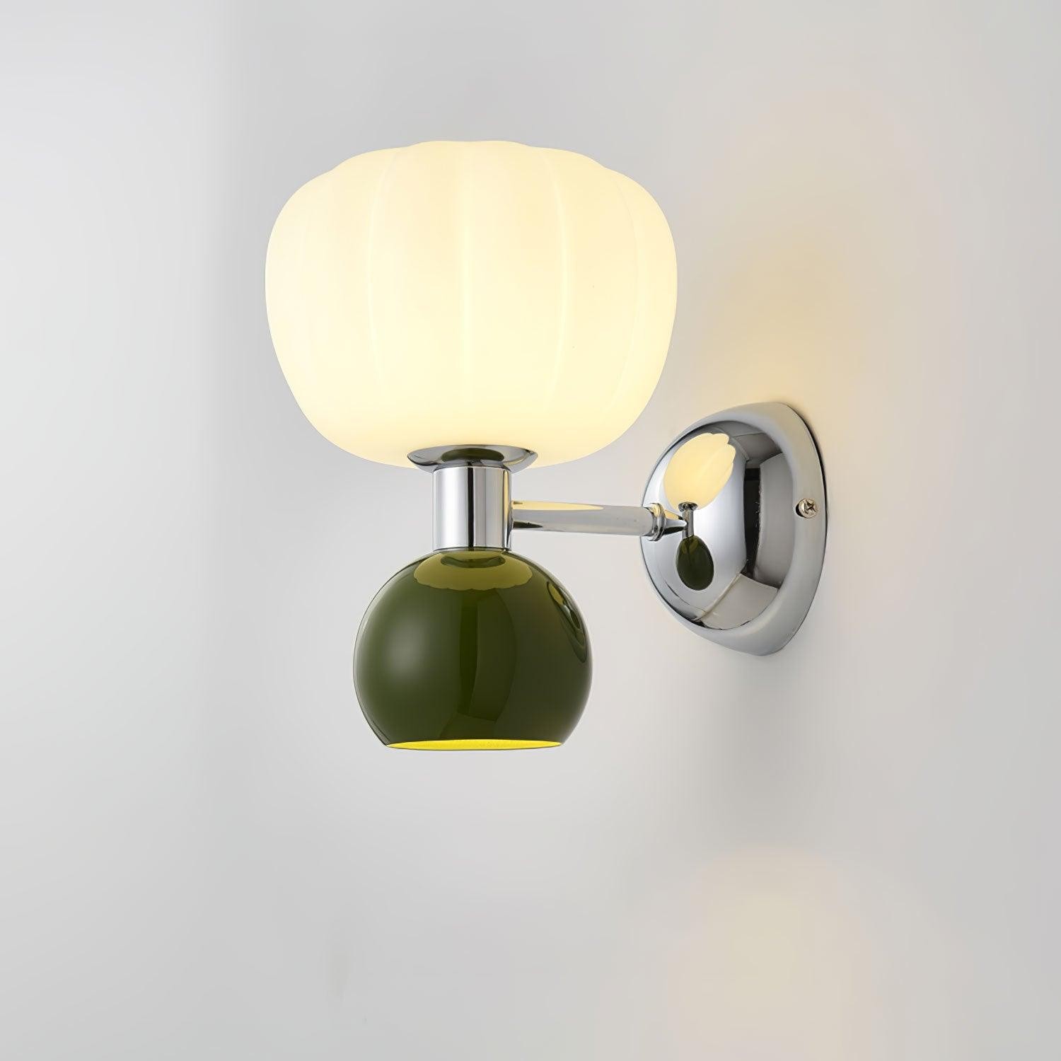 Cream Style Bedroom Bedside Pumpkin Wall Sconce M540
