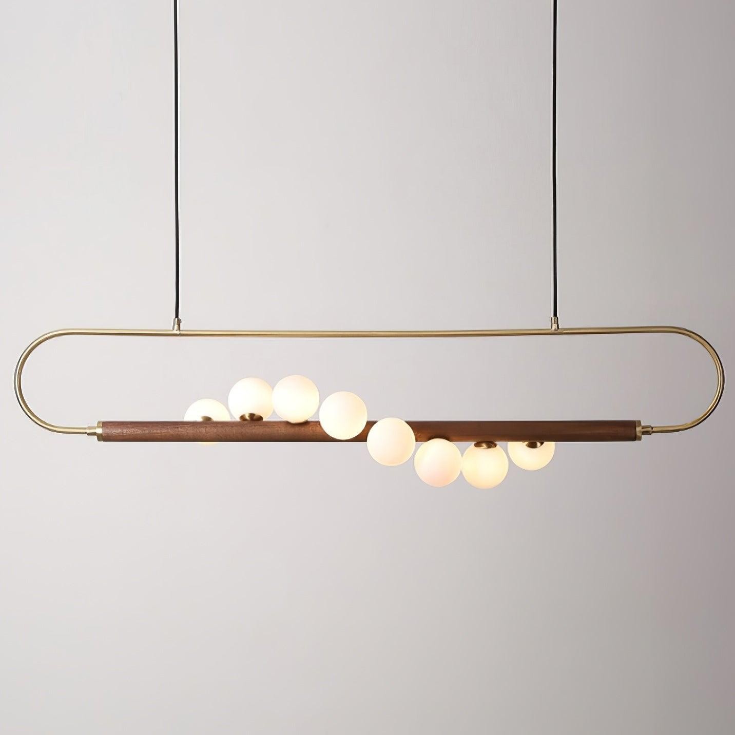 Modern Walnut Simple Chandelier M132
