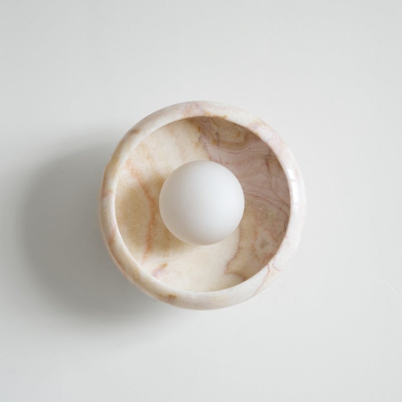 Bowl - Shaped Marble Wall Lamp P064