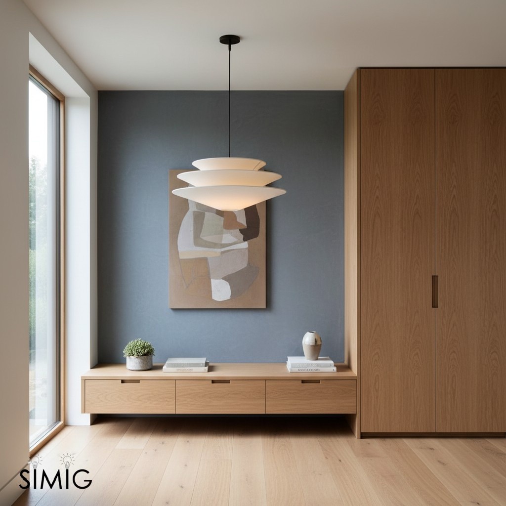 Solivara Minimalist Linen Pendant Light - Perfect for Dining Rooms & Offices T113