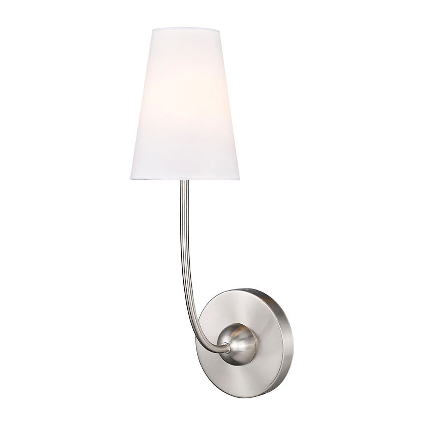 Srebrny 1-głowicowy kinkiet Shannon D603