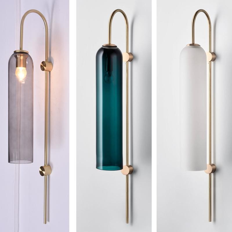 Options de couleur pour l'abat-jour en verre de l'applique murale Glass Float Glide
