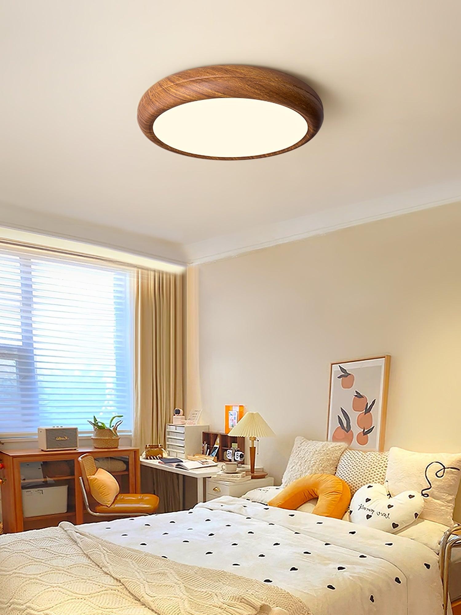 Wood Grain Round Ceiling Lamp M297