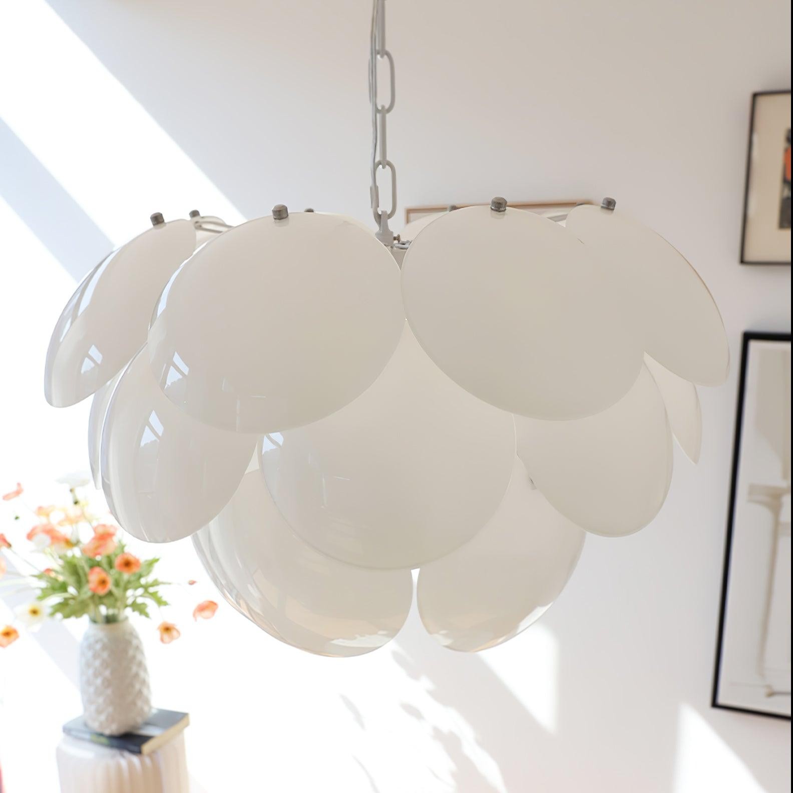 Luxury Fashion Luminous Petal Glass Chandelier M54