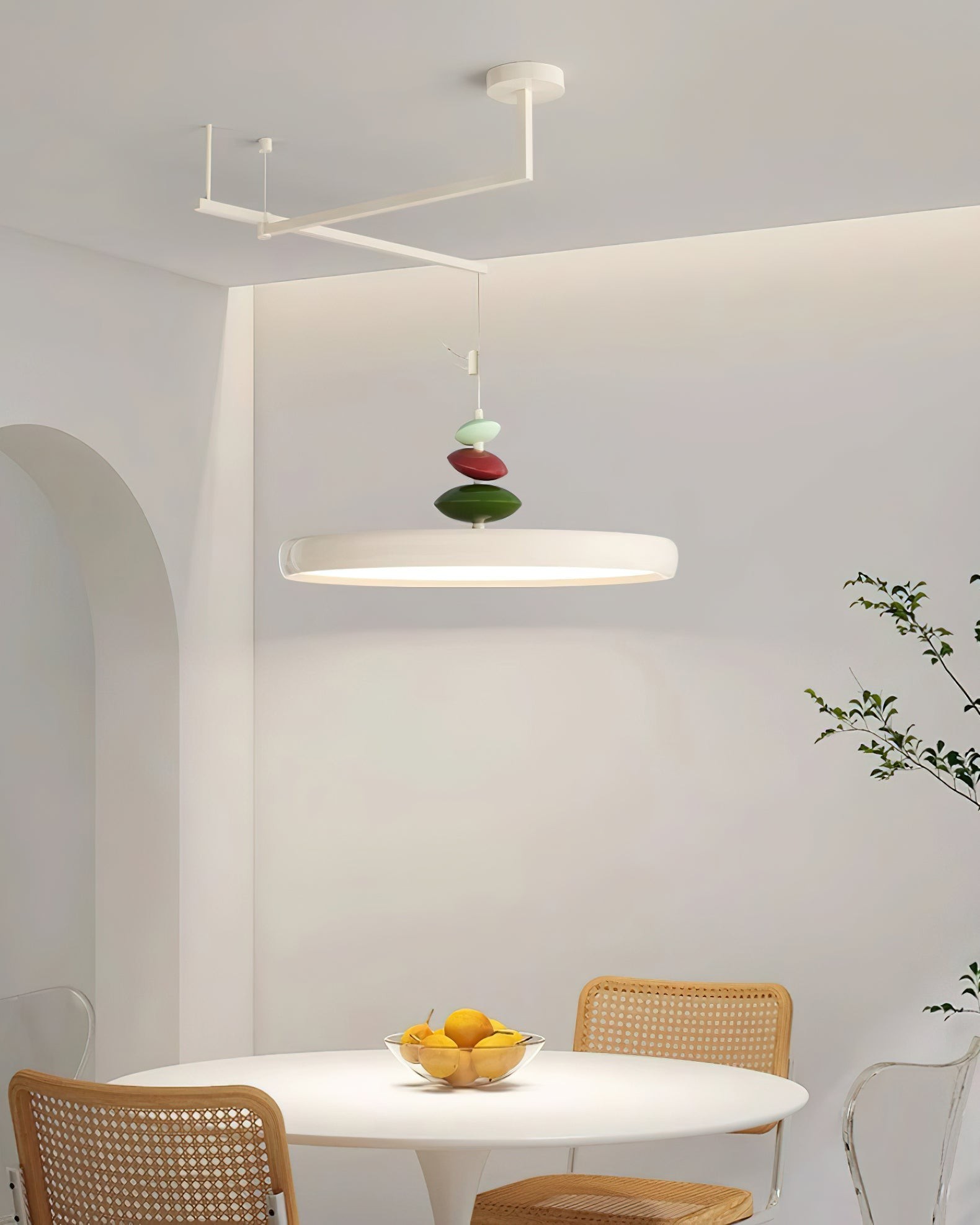 Swing Arm Stone Pendant Light M511