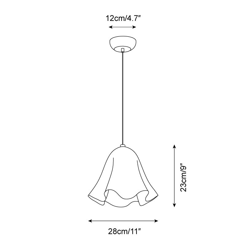 French Skirt Pendant Lamp P074