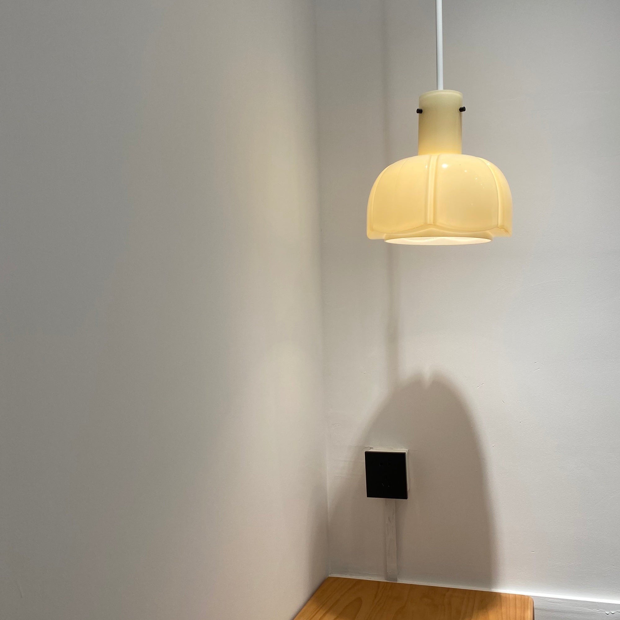 French Pastoral Style Petal Glass Pendant Light M123