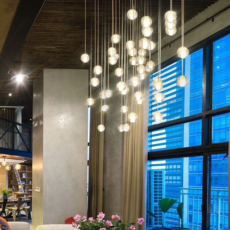 Crystal Ball Pendant Light For Living Room