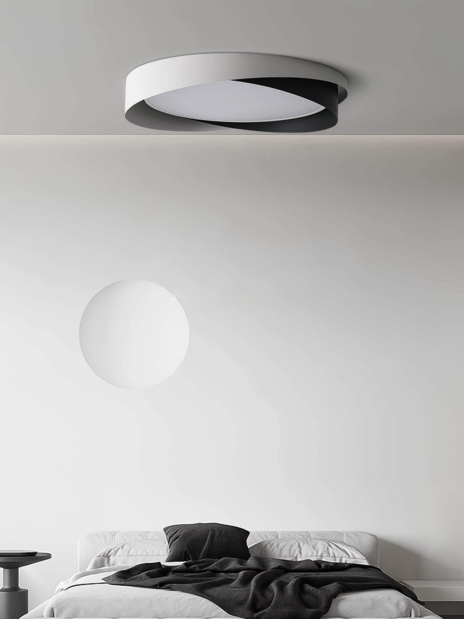 Nordic Style Modern Minimalist Wave Pattern Ceiling Lamp M528