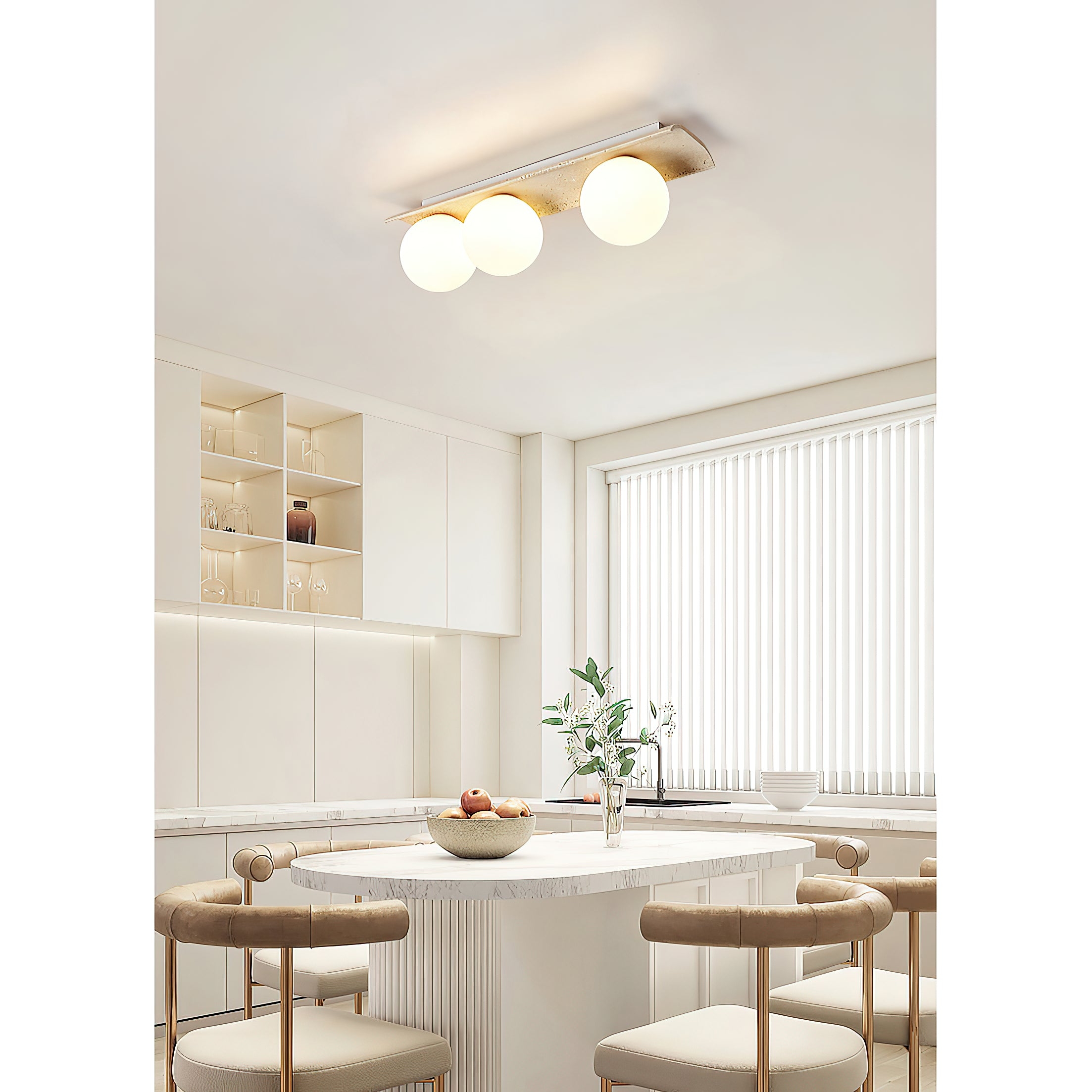 Bianca Globe Ceiling Lamp D689