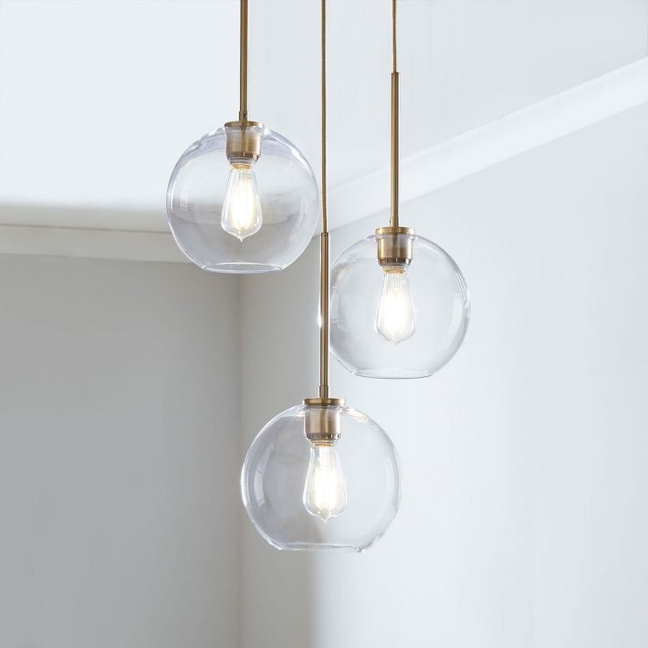 Selvion Minimalist Crystal Chandelier - Handcrafted Glass Sculptural Lighting Fixture T150