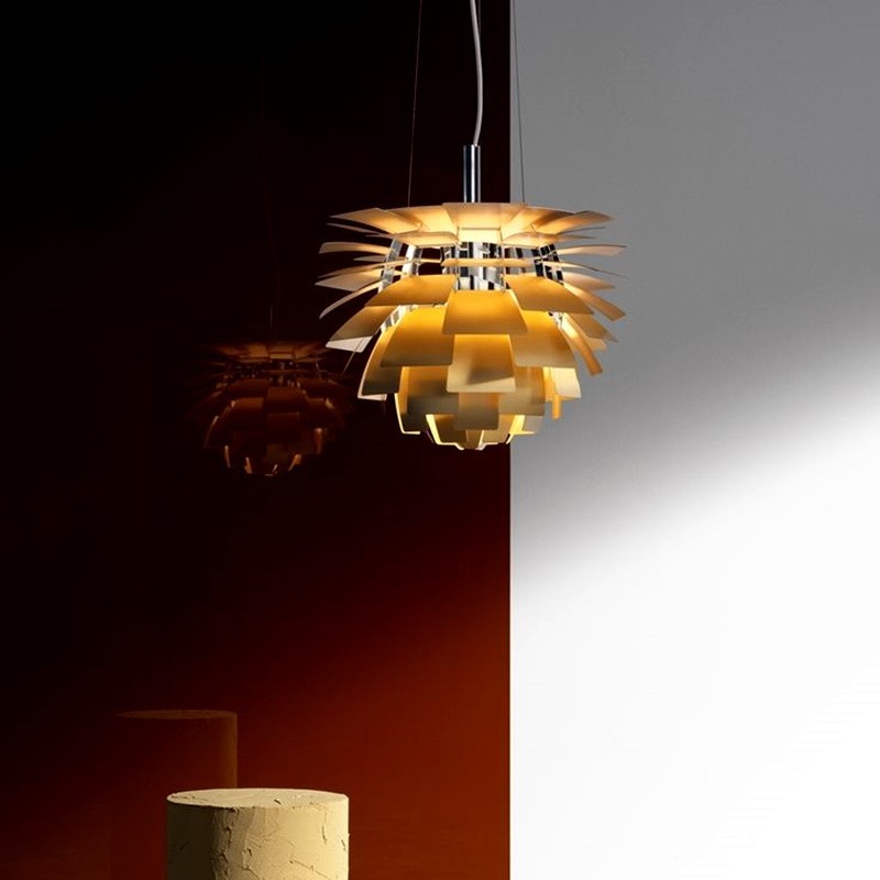 Modern Sculptural Layered Pendant Light