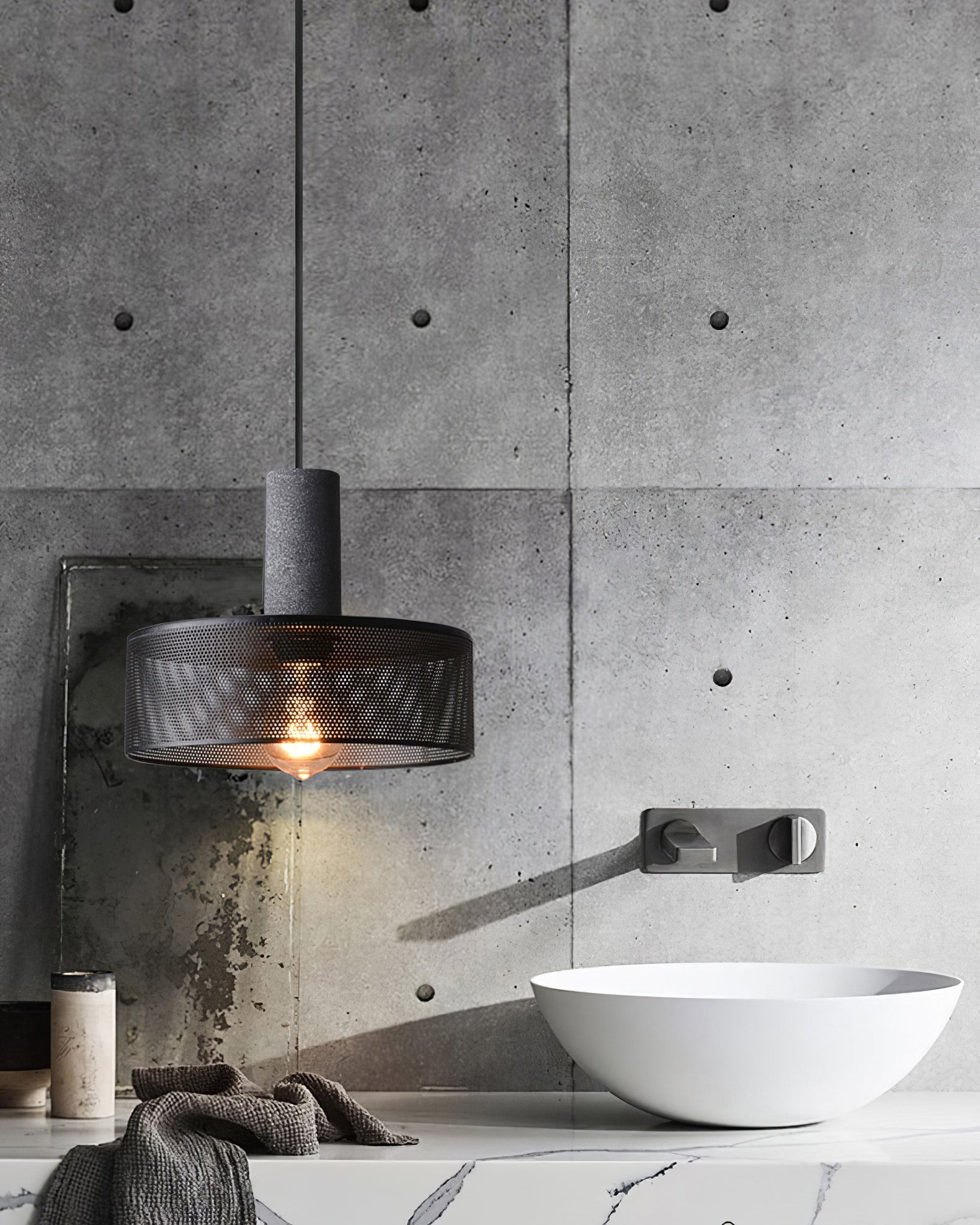 Cement Mesh Pendant Light M81