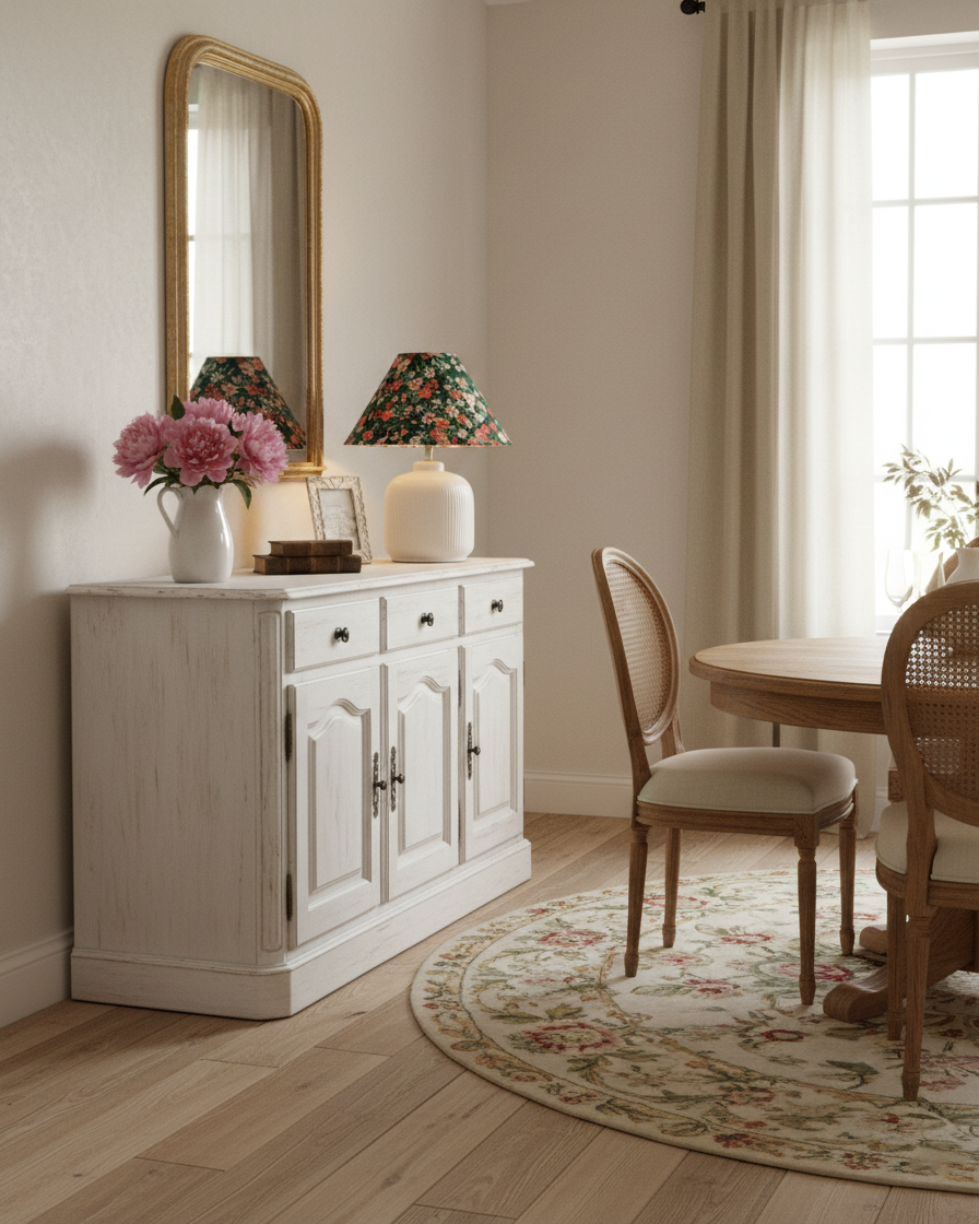 Evergreen Floral Table Lamp D327