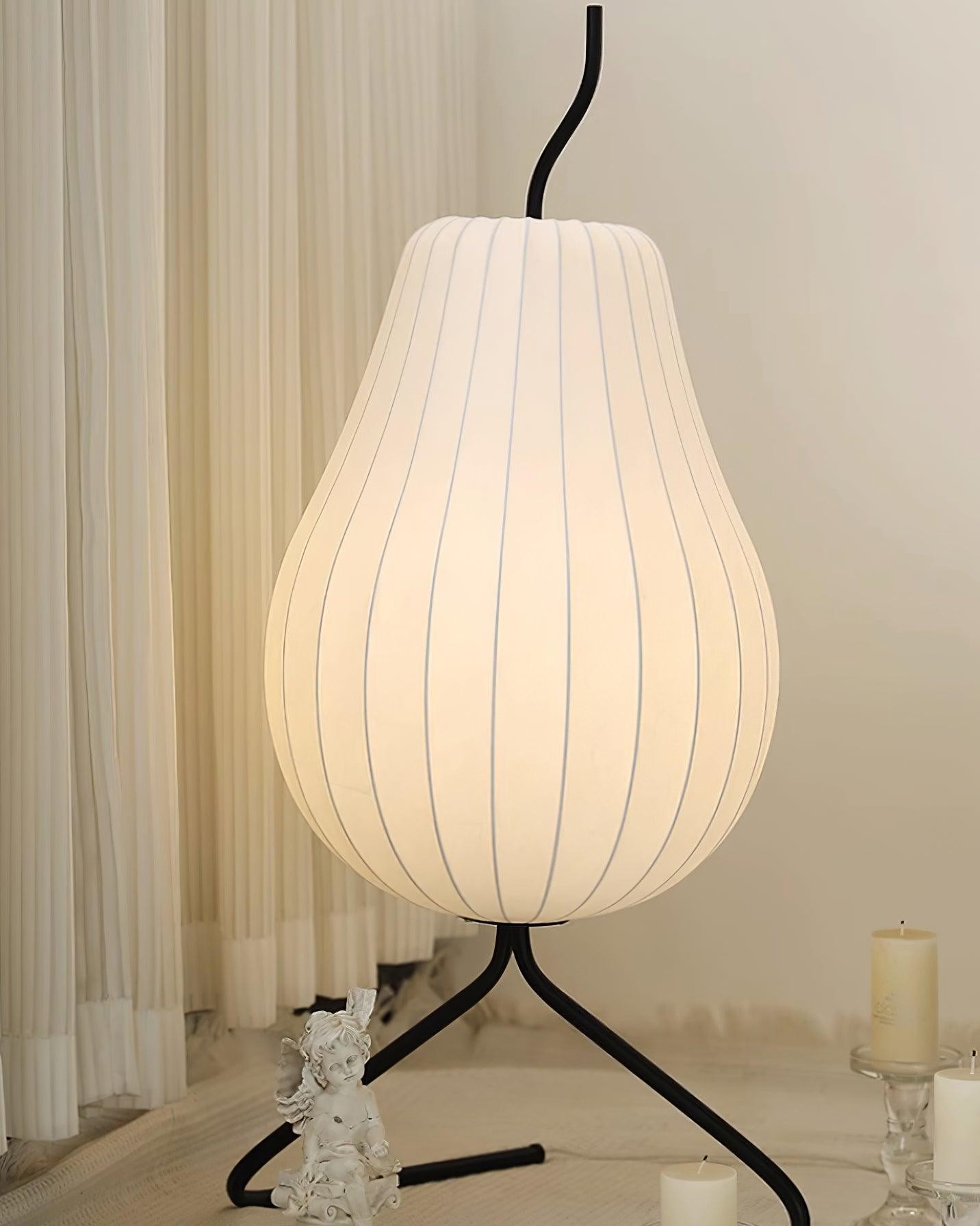 Pear-shaped Shite Floor Lamp Suitable For Living Room M35