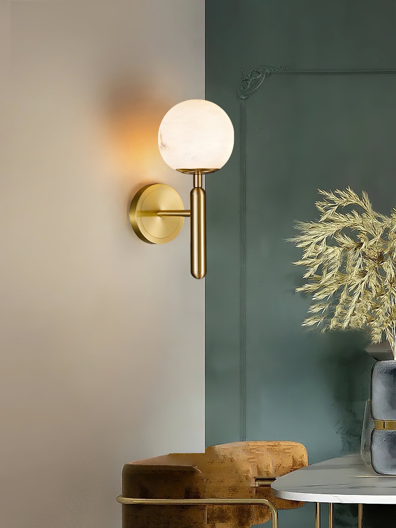 Mian Alabaster Wall Lamp D439