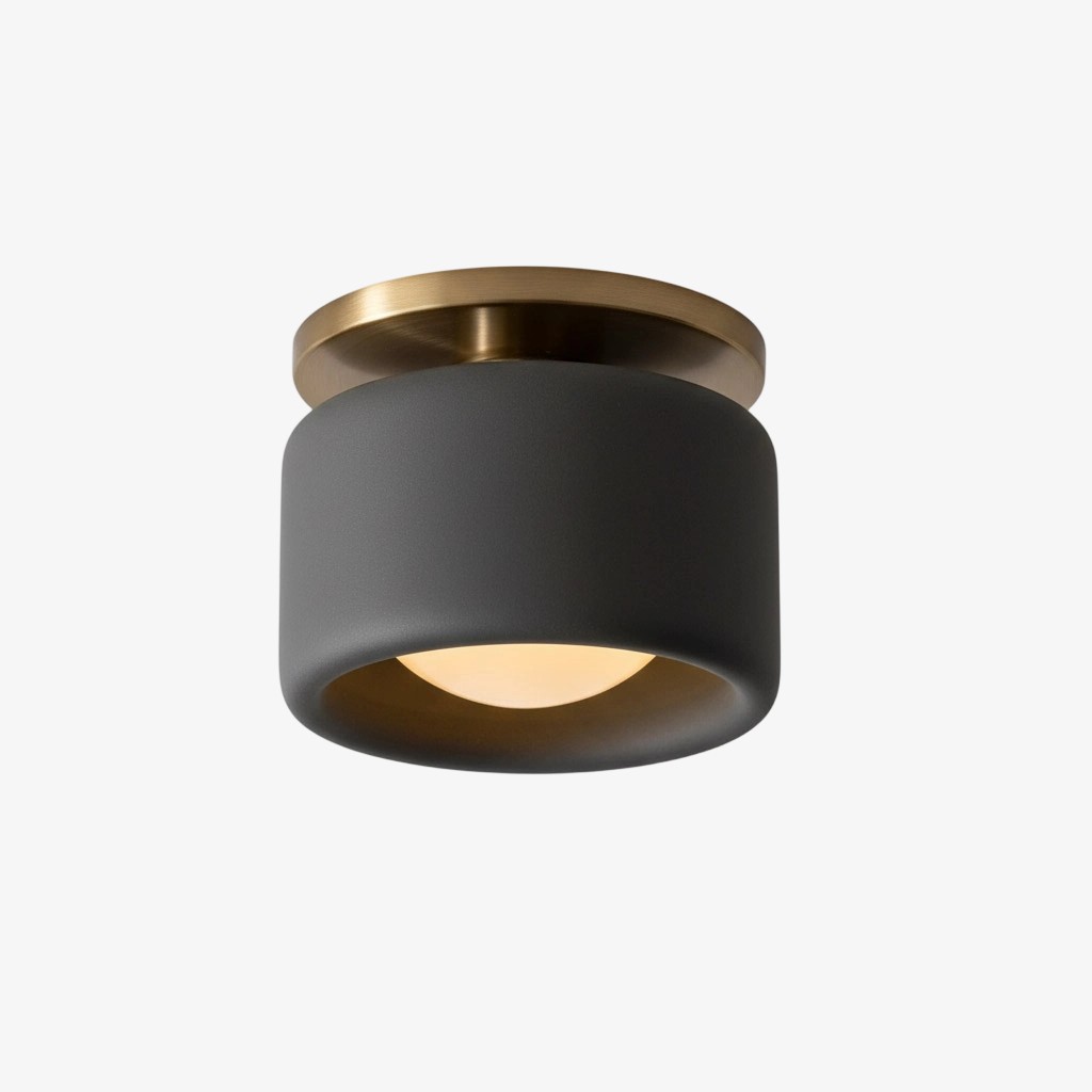 Cerova Elegant Round Porcelain Flush Mount Ceiling Light T165