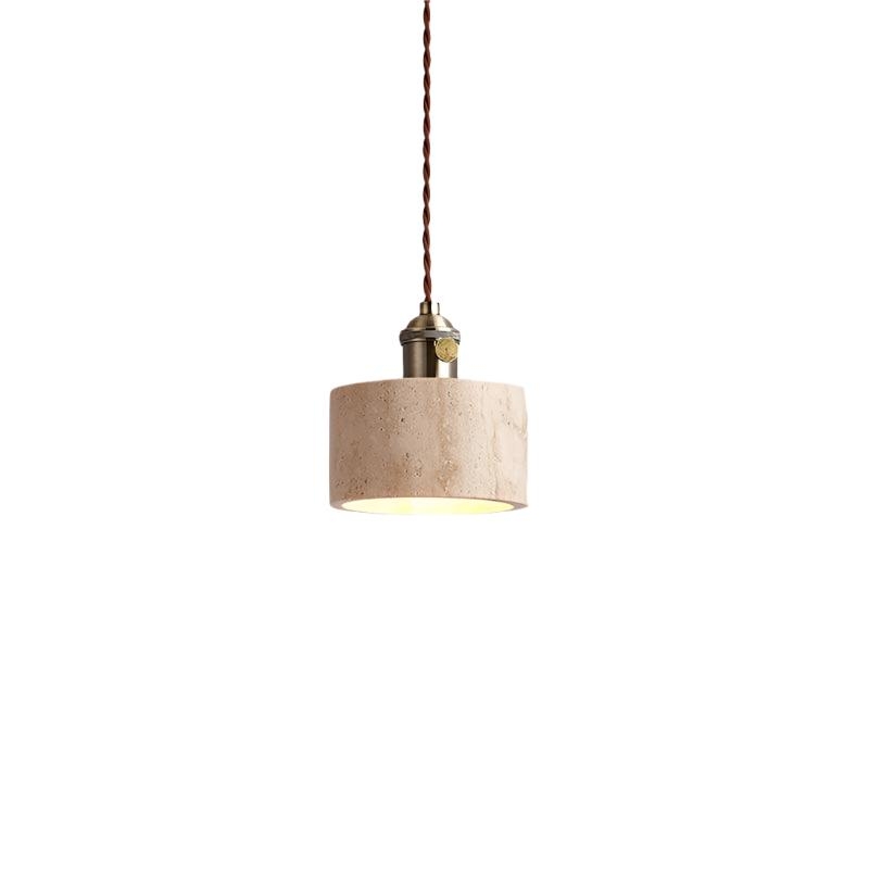 Alagusmo Minimalist Travertine Pendant Light D892