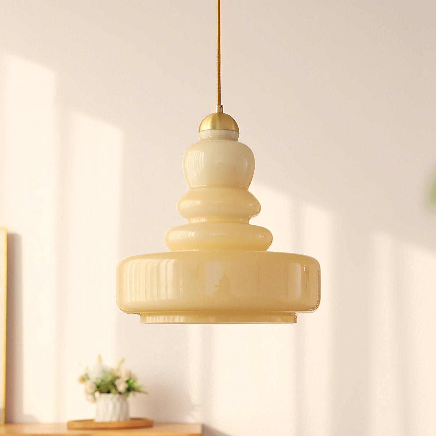 Bauhaus Vintage Gourd Glass Pendant Lamp S125