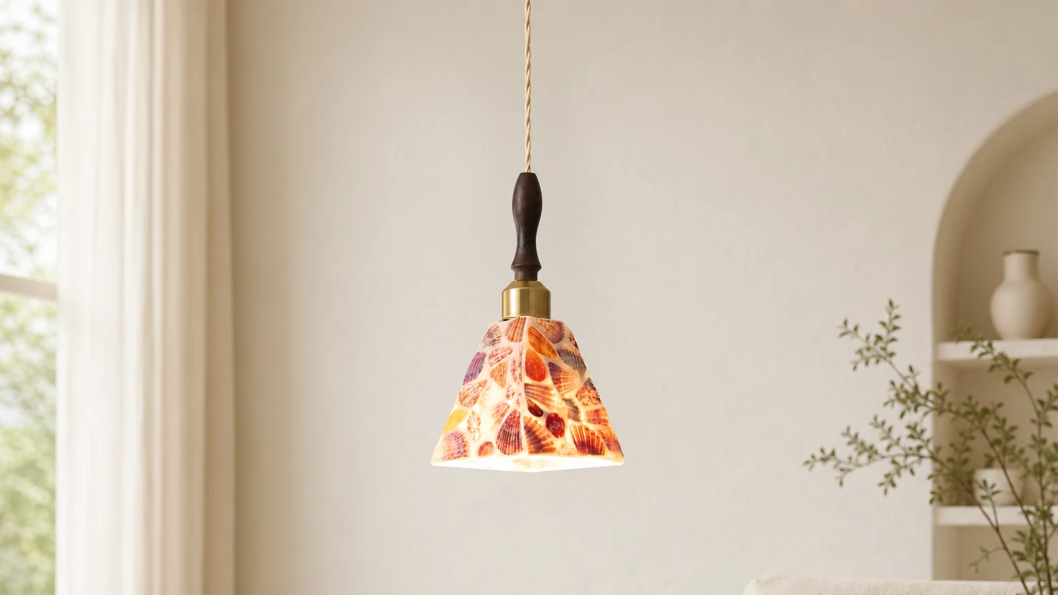 Lampa wisząca Cabana D129 w nadmorskiej scenerii