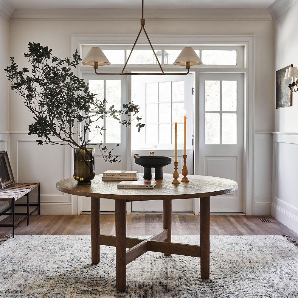 Diora Sleek Metal & Fabric Chandelier for Dining Room T038