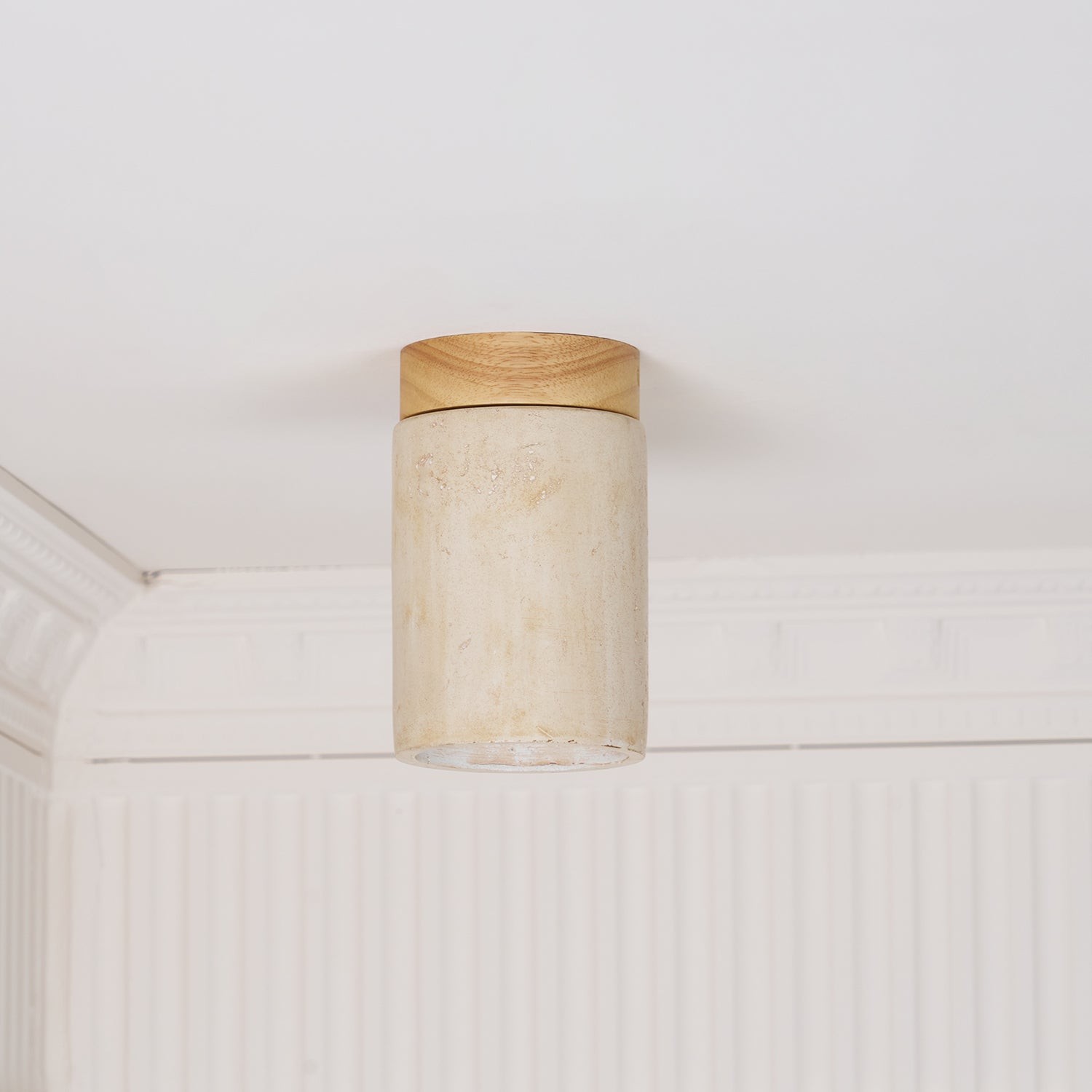 Marble Travertine Column Ceiling Lamp M510