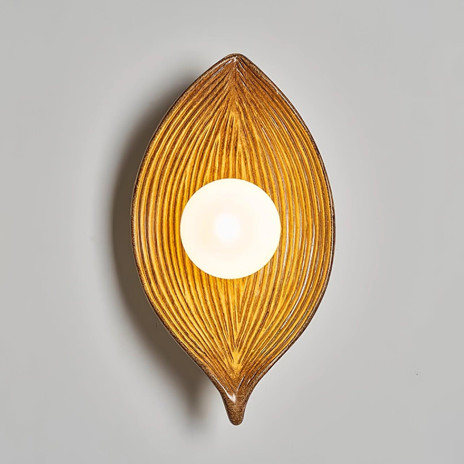 Contemporary Nordic Leaf Resin Wall Light M369