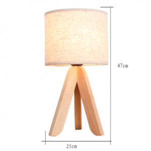 Minimalistisk bordslampa i trädesign Ett storleksdiagram