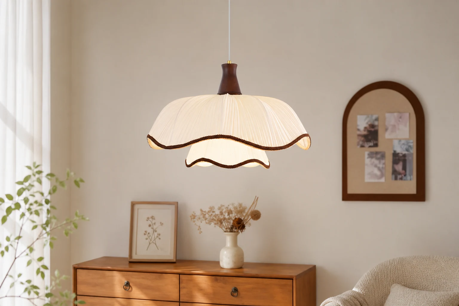 Lampa wisząca Ceriva w scenie pokoju lifestylowego