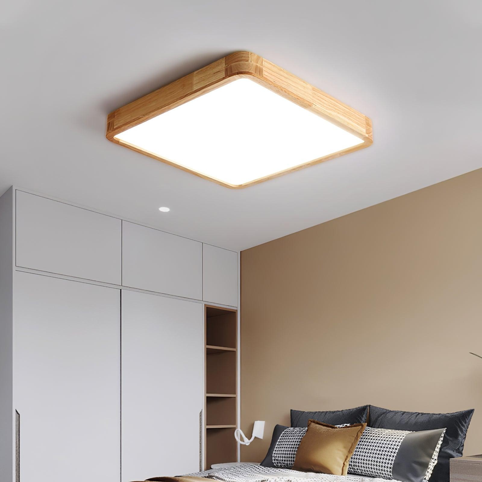 Wooden Geometric Ceiling Light M295