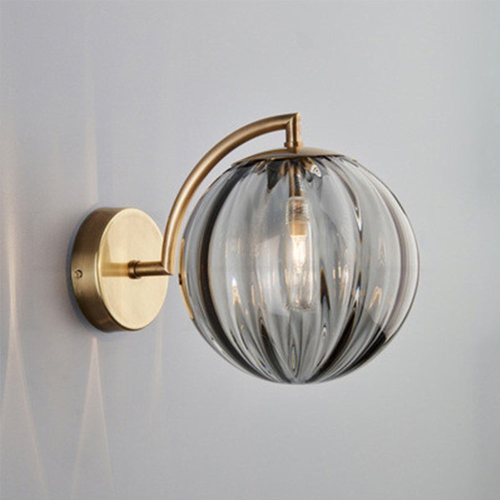 Modern Glass Multi-Color Spherical Gold Lamp Pole Wall Lamp M136