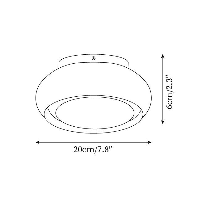 Atmospheric Simple Double Disc Ceiling Light M207