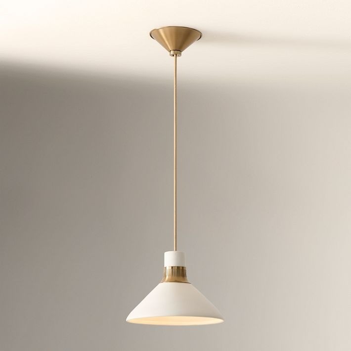 Calvor Elegant Bronze Finish Pendant Light – Adjustable Porcelain Light for Modern Homes T127