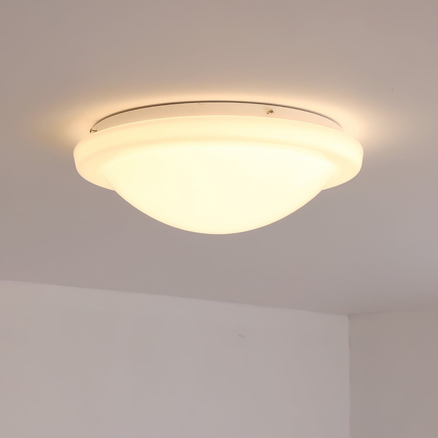 Modern Miminalist White Glass Led Ceiling Lamp M411