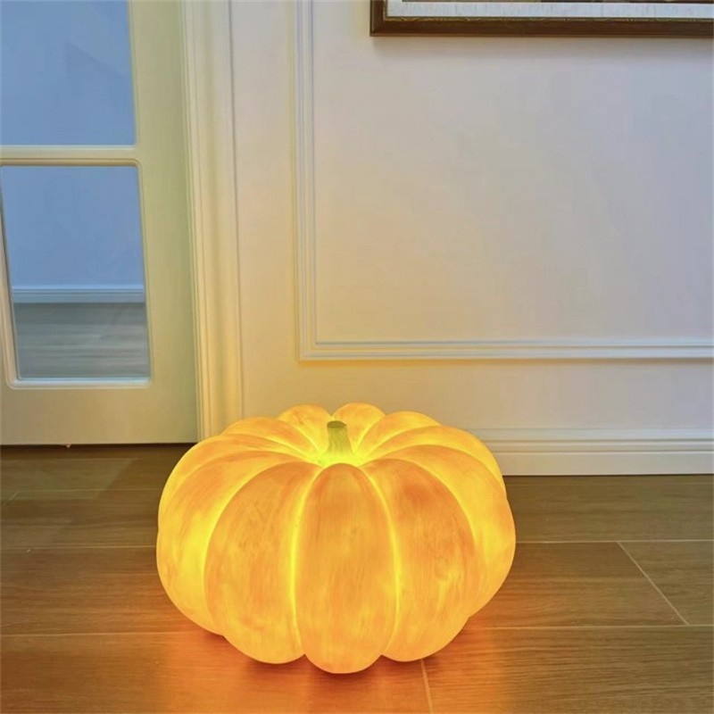 Pumpkin Resin Portable Table Lamp For Halloween Decorations S165