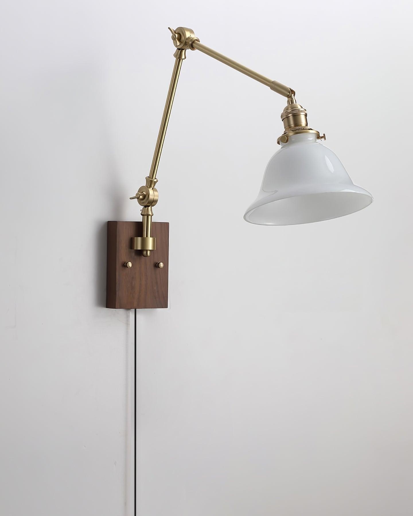 Banker Swing Arm Plug In Wall Light M289