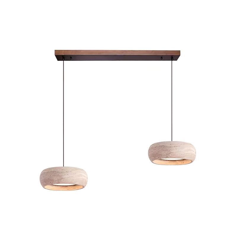 Travertine Drum Pendant Lamp D608