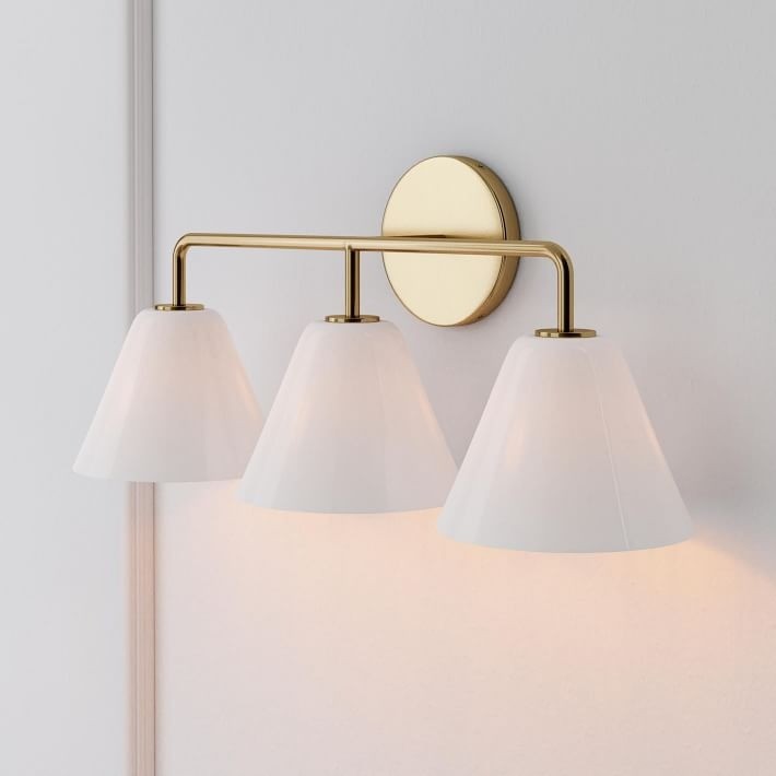 Conica Cone Wall Sconce - 1, 2, 3-Light Modern Glass Lighting T235
