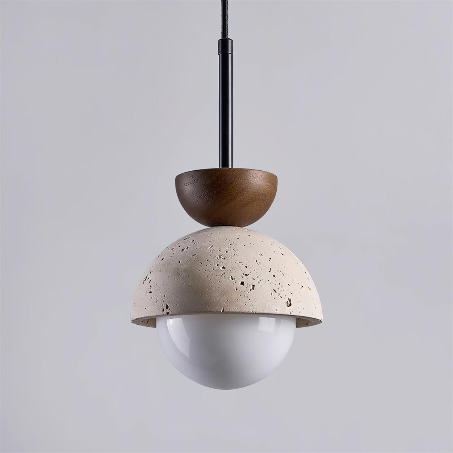 Natural Stone Spherical Pendant Light M261