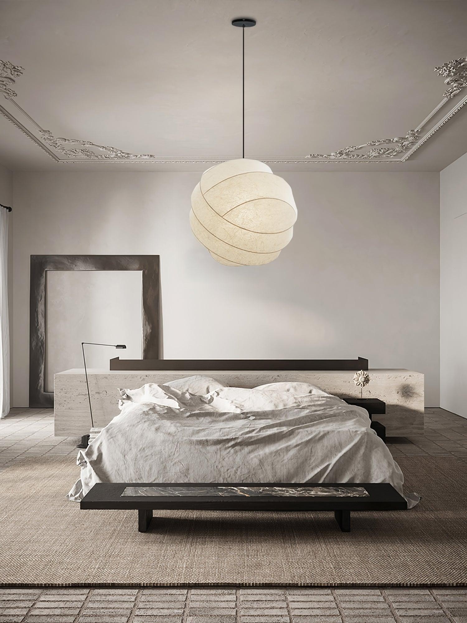 Wabi-Sabi Style Fiber Cocoon Pendant Lamp M505
