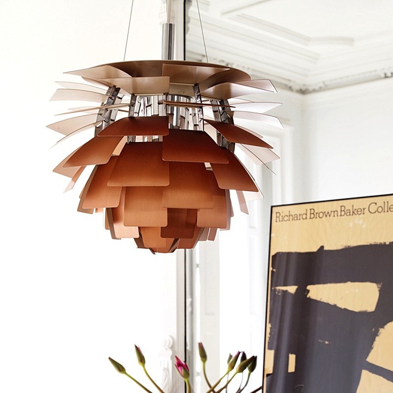 Modern Sculptural Layered Pendant Light