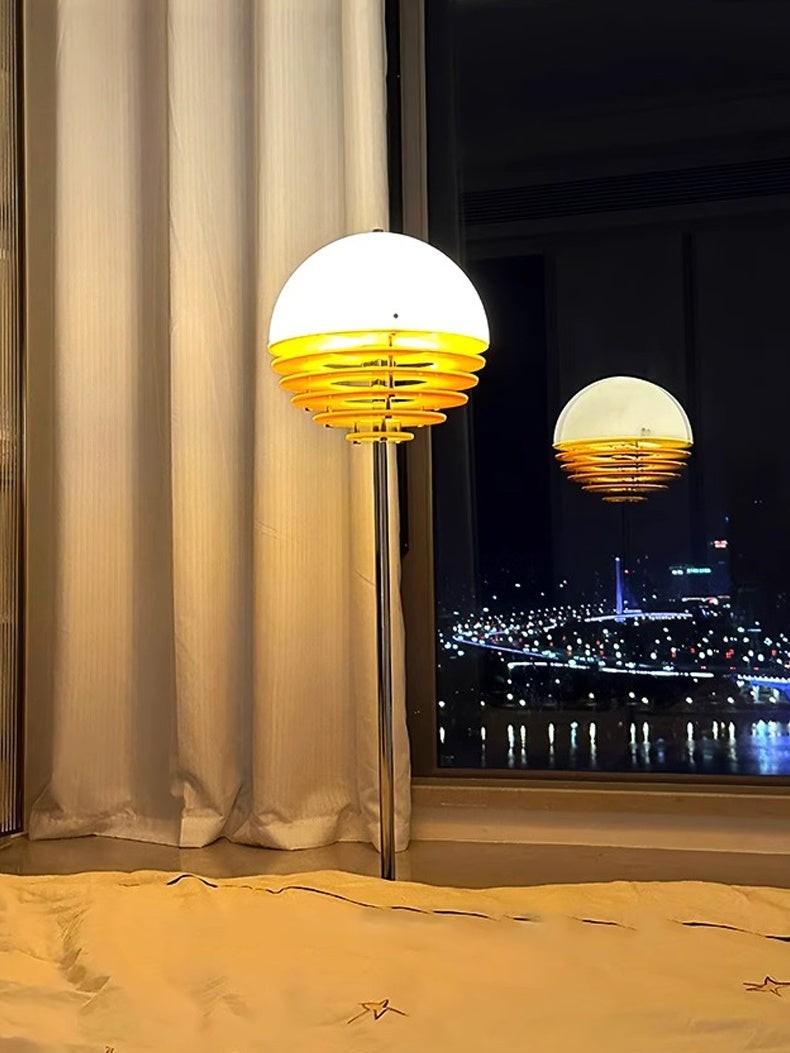 Bauhaus Acrylic & Glass Sunset Floor Lamp for Living Room G77