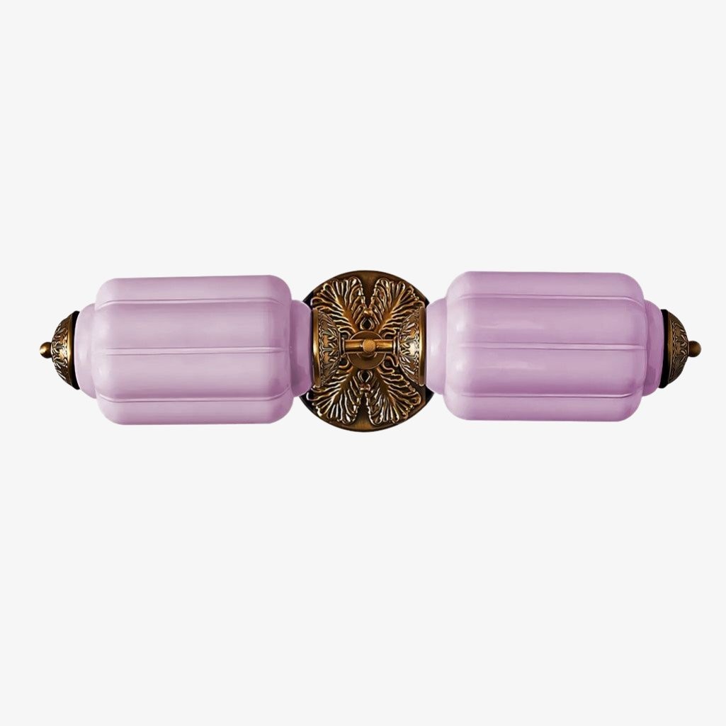 Eloise Brass Wall Sconce – Elegant Milk Glass Vintage Lighting T290