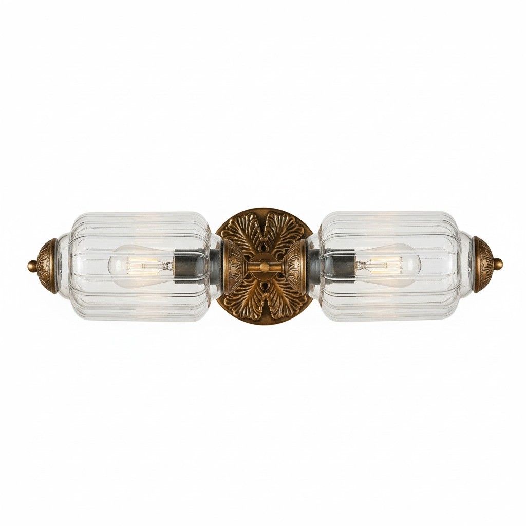 Eloise Pumkin Glass Vanity Sconce G51