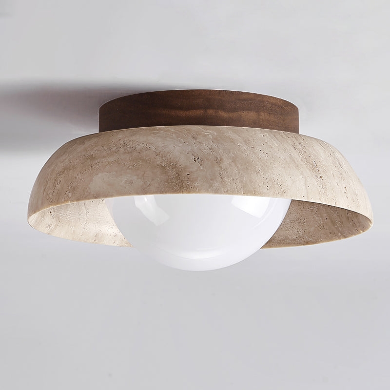 Piedra Travertine Ceiling Lamp D682