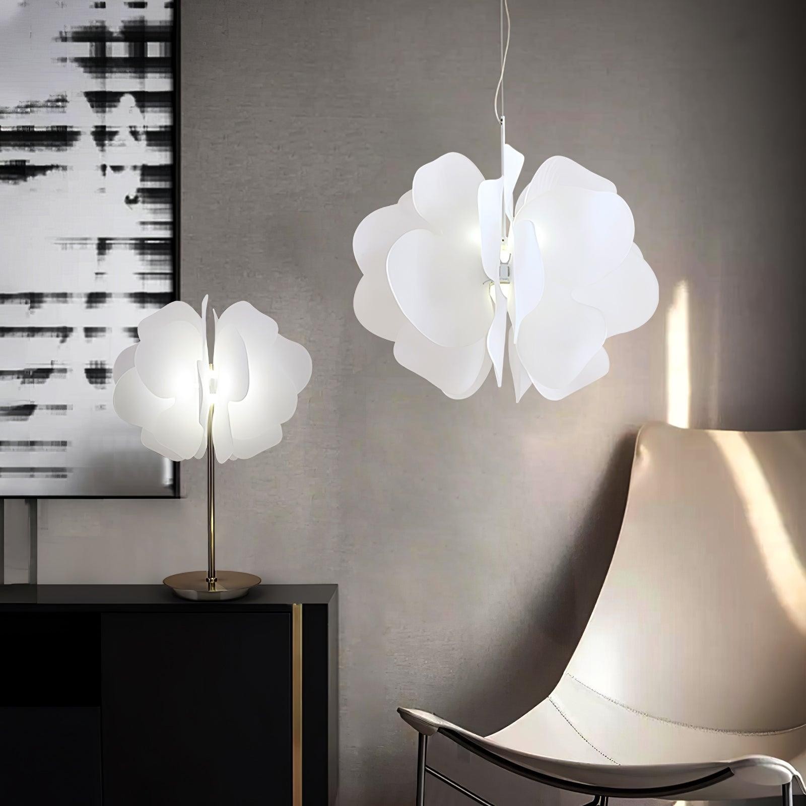 Modern Plastic Flower Design Pendant Lamp M43