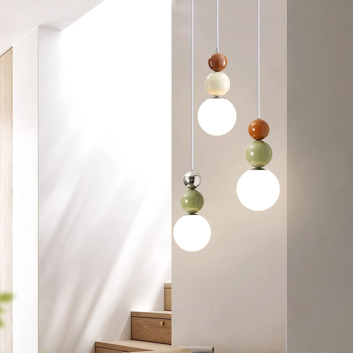 Nordic Cream Modern Simple Dot Pendant Lamp M387