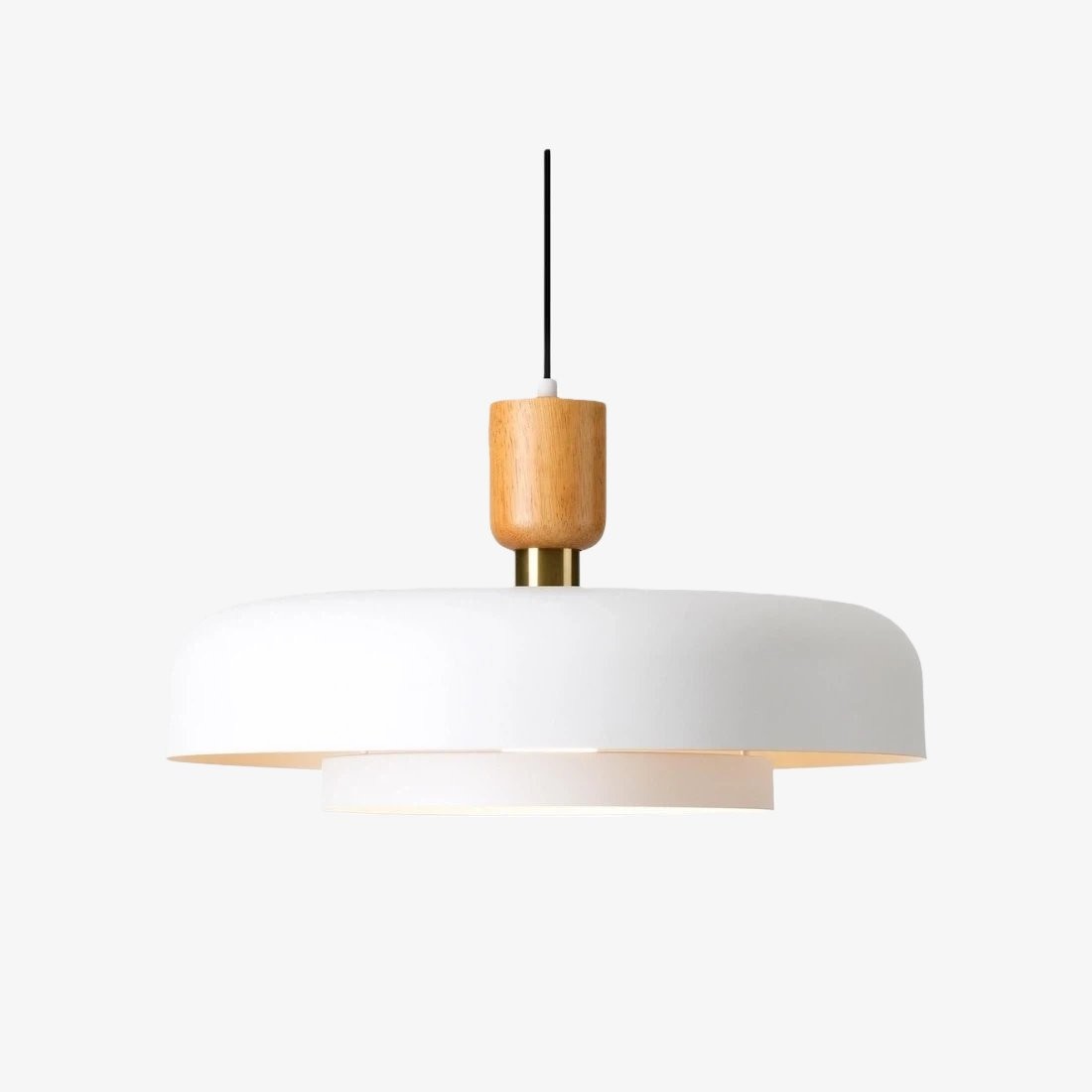 Orbulis Natural Wood Grain Circular Pendant - Modern Minimalist Light for Islands and Foyers T594